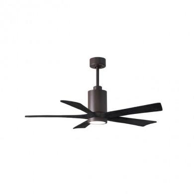 Ventilateur de Plafond avec lumière Patricia 132cm Bronze Noir ATLAS FAN PA5-TB-BK-52