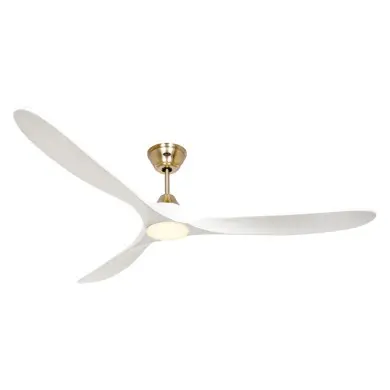 Ventilateur Plafond LED Genuino 180cm Laiton Blanc CASAFAN 318067