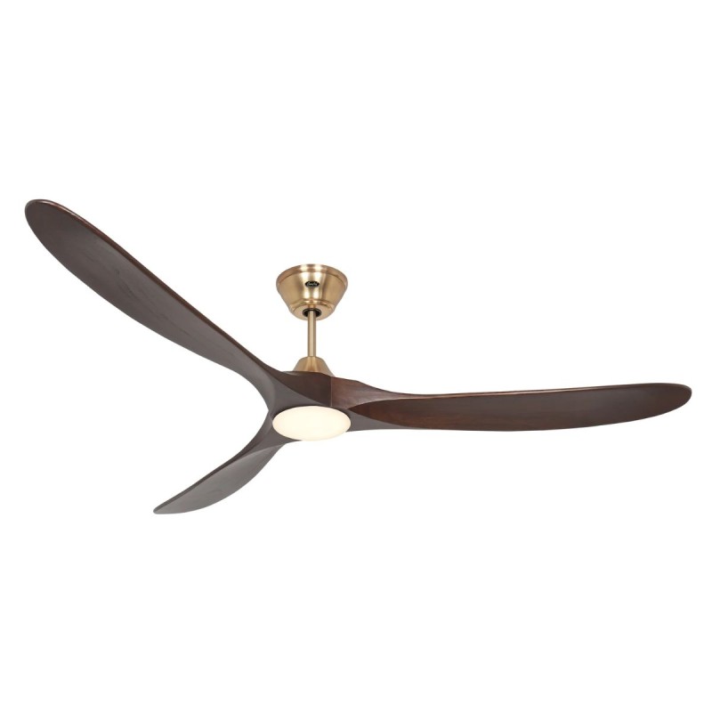 Ventilateur Plafond LED Genuino 180cm Laiton Noyer CASAFAN 318068