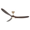 Ventilateur Plafond LED Genuino 180cm Laiton Noyer CASAFAN 318068