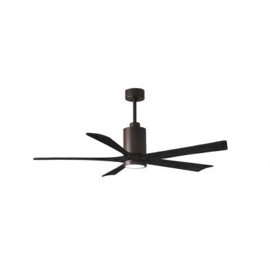 Ventilateur Plafonnier avec lampe Patricia 152cm Bronze Noir ATLAS FAN PA5-TB-BK-60