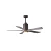 Ventilateur Plafond Silencieux Patricia 132cm Bronze Bois Vieilli ATLAS FAN PA5-TB-BW-52