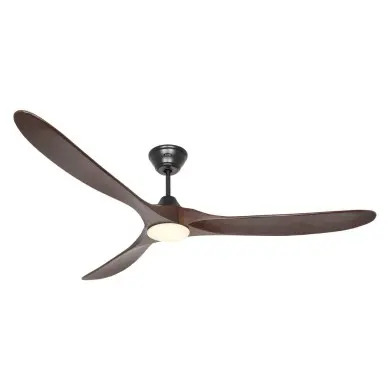 Ventilateur Plafond LED Genuino 180cm Noir Noyer CASAFAN 318073