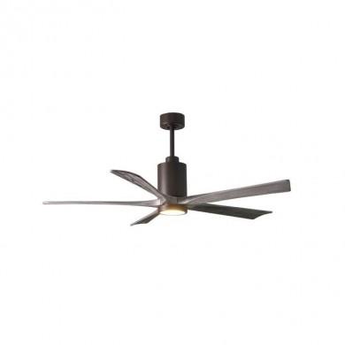 Ventilateur de Plafond Patricia 152cm Bronze Bois Vieilli ATLAS FAN PA5-TB-BW-60