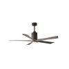 Ventilateur de Plafond Patricia 152cm Bronze Bois Vieilli ATLAS FAN PA5-TB-BW-60