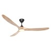 Ventilateur Plafond LED Genuino 180cm Noir Bois naturel CASAFAN 318074