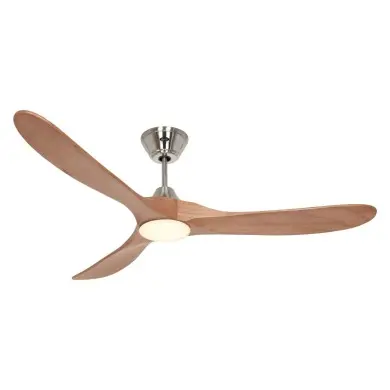 Ventilateur Plafond LED Genuino 152cm Chrome Chêne CASAFAN 315264