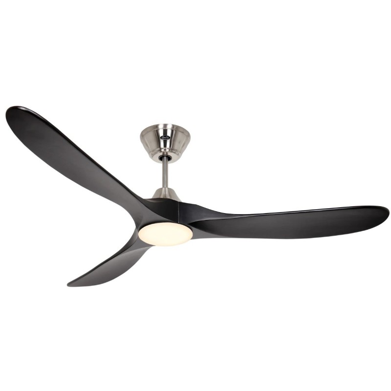 Ventilateur Plafond LED Genuino 152cm Chrome Noir CASAFAN 315262