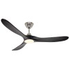 Ventilateur Plafond LED Genuino 152cm Chrome Noir CASAFAN 315262