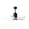 Ventilateur Plafonnier avec lumiere Patricia 106cm Bronze Blanc ATLAS FAN PA5-TB-MWH-42