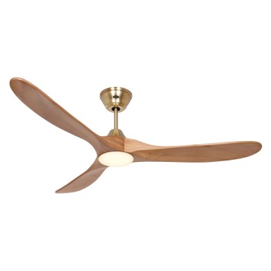 Ventilateur Plafond LED Genuino 152cm Laiton Chêne CASAFAN 315279