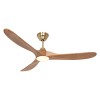 Ventilateur Plafond LED Genuino 152cm Laiton Chêne CASAFAN 315279