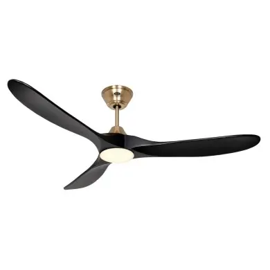 Ventilateur Plafond LED Genuino 152cm Laiton Noir CASAFAN 315277