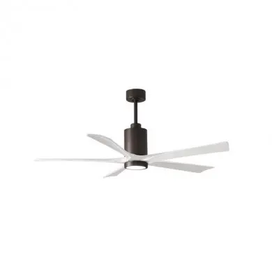 Ventilateur Plafond avec Lumière Patricia 152cm Blanc MAT_PA5-TB-MWH-60 PA5-TB-MWH-60 Ventilateur Plafond avec Lumière Patricia 152cm Blanc ATLAS FAN PA5-TB-MWH-60