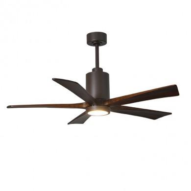 Ventilateur de Plafond avec lumiere Patricia 106cm Bronze Noyer ATLAS FAN PA5-TB-WA-42