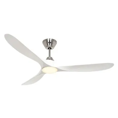 Ventilateur Plafond LED Genuino 152cm Chrome Blanc CASAFAN 315263