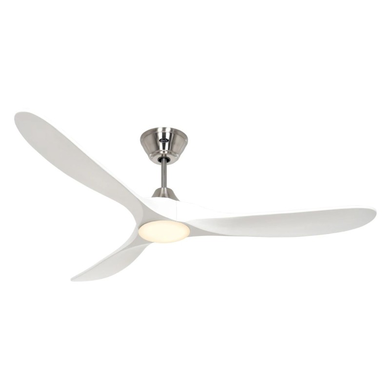 Ventilateur Plafond LED Genuino 152cm Chrome Blanc CAS_315263 315263 Ventilateur Plafond LED Genuino 152cm Chrome Blanc CASAFAN 315263