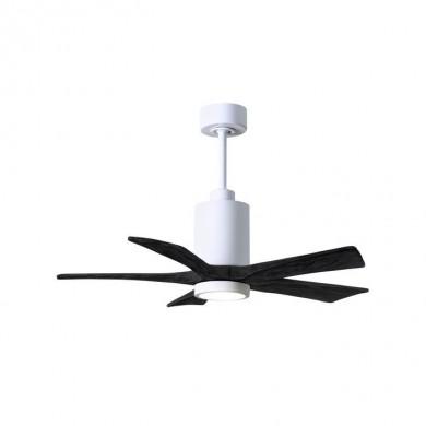 Ventilateur Plafond avec lumiere Patricia 106cm Blanc Noir ATLAS FAN PA5-WH-BK-42