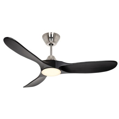 Ventilateur Plafond LED Genuino 122cm Chrome Noir CASAFAN 312262