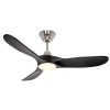 Ventilateur Plafond LED Genuino 122cm Chrome Noir CASAFAN 312262