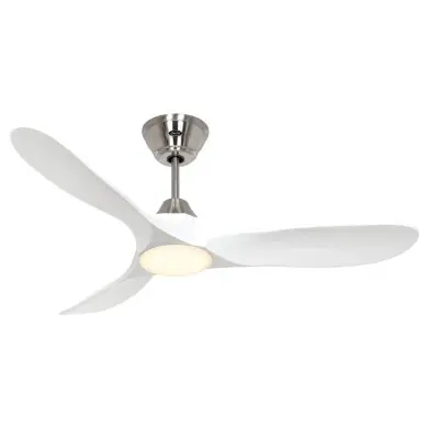Ventilateur Plafond LED Genuino 122cm Chrome Blanc CASAFAN 312263
