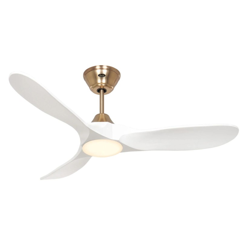 Ventilateur Plafond LED Genuino 122cm Laiton Blanc CAS_312278 312278 Ventilateur Plafond LED Genuino 122cm Laiton Blanc CASAFAN 312278