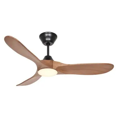 Ventilateur Plafond LED Genuino 122cm Noir Chêne CASAFAN 312269