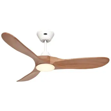 Ventilateur Plafond LED Genuino 122cm Blanc Chêne CASAFAN 312274