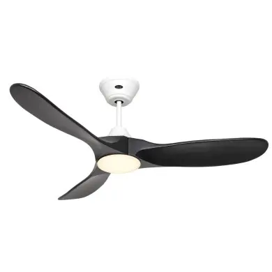 Ventilateur Plafond LED Genuino 122cm Blanc Noir CASAFAN 312272