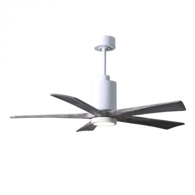 Ventilateur Plafond avec Lumière Patricia 132cm Blanc Bois MAT_PA5-WH-BW-52 PA5-WH-BW-52 Ventilateur Plafond avec Lumière Patricia 132cm Blanc Bois ATLAS FAN PA5-WH-BW-52