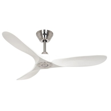 Ventilateur Plafond Genuino 122cm Chromé Blanc CASAFAN 312228
