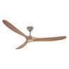Ventilateur Plafond Eco Genuino 180cm Chromé Chêne CASAFAN 318025