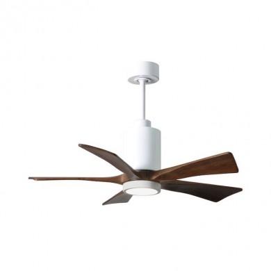 Ventilateur de Plafond avec lumiere Patricia 106cm Blanc Noyer ATLAS FAN PA5-WH-WA-42