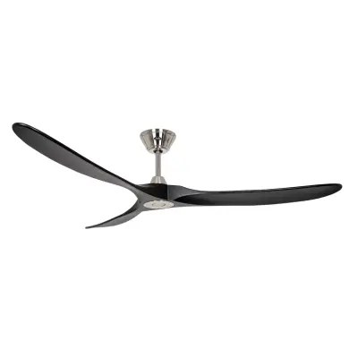Ventilateur Plafond Eco Genuino 180cm Chromé Noir CASAFAN 318023