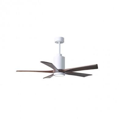 Ventilateur Plafonnier avec lumière Patricia 132cm Blanc Noyer ATLAS FAN PA5-WH-WA-52