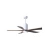 Ventilateur Plafonnier avec lumière Patricia 132cm Blanc Noyer ATLAS FAN PA5-WH-WA-52