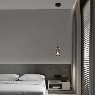 Suspension ALISH 8W LED Noir, fumé NOVA LUCE 9416965