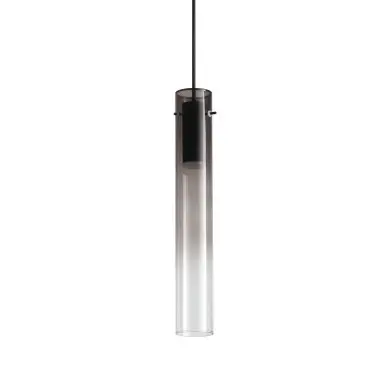 Suspension FLAM 10W LED Transparent et noir IDEAL LUX 345512
