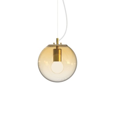 Suspension MAPA CLEAR 42W E27 Ambre H450  346540