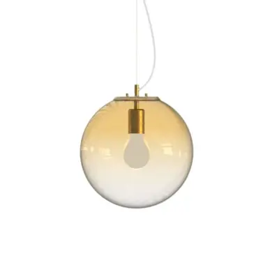 Suspension MAPA CLEAR 42W E27 Ambre H550 IDEAL LUX 346557
