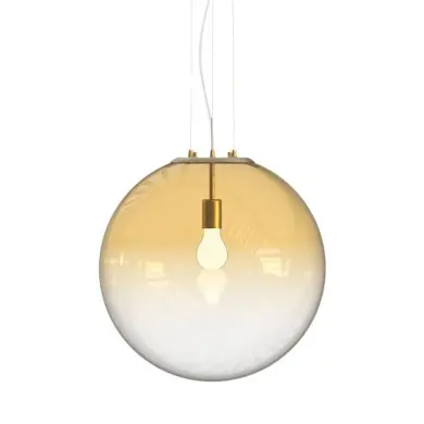 Suspension MAPA CLEAR 42W E27 Ambre H750 IDEAL LUX 346571