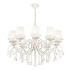 Lustre Pampilles Grace Blanc Or 10x40W E14 MAYTONI ARM247-10-G