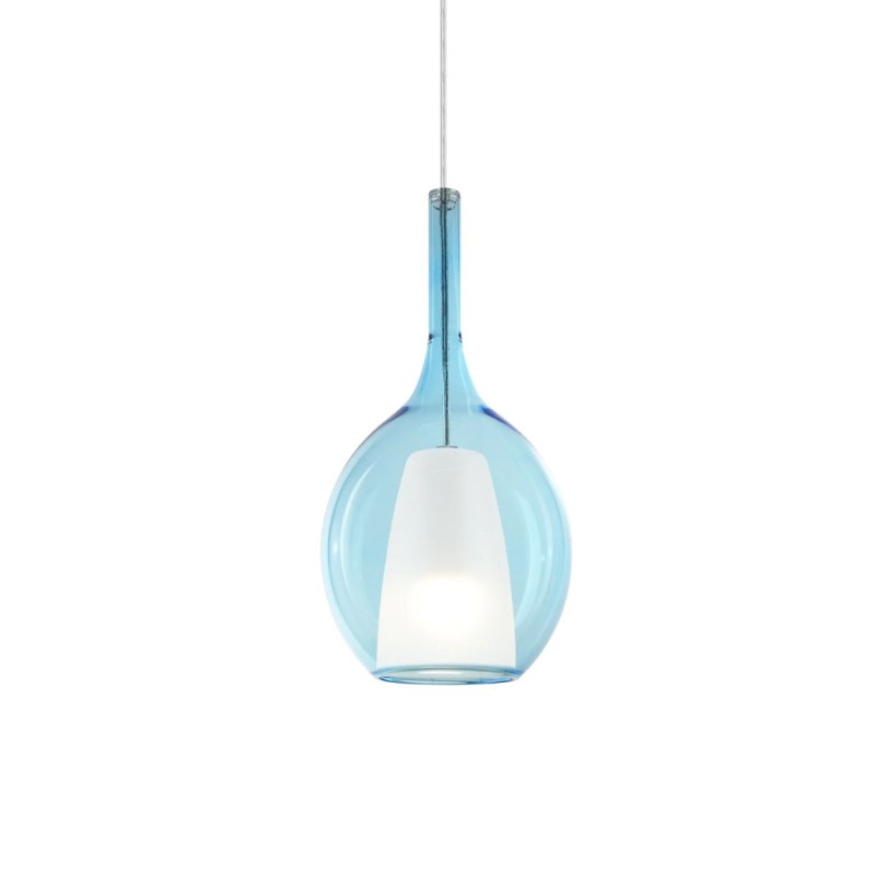 Suspension KALIQUE 42W E27 Bleu H600 IDL_360041 360041 Suspension KALIQUE 42W E27 Bleu H600 360041