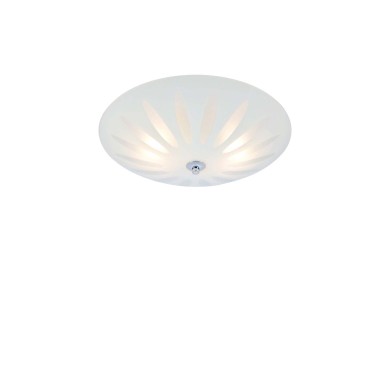 Plafonnier PETAL Blanc chrome 2x40W  108899