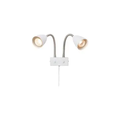 Applique CIRO Blanc acier 2x7W MARKSLOJD 108900