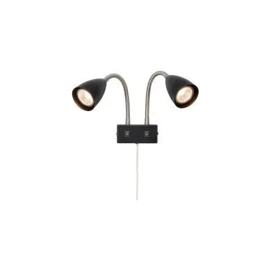 Applique CIRO Noir acier 2x7W MARKSLOJD 108901