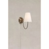 Applique AMAR Blanc cassé laiton antique 40W  108908