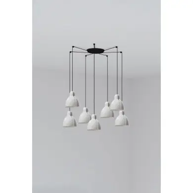 Suspension VENICE Blanc 7x15W E27 LED FARO 64255-111-7L