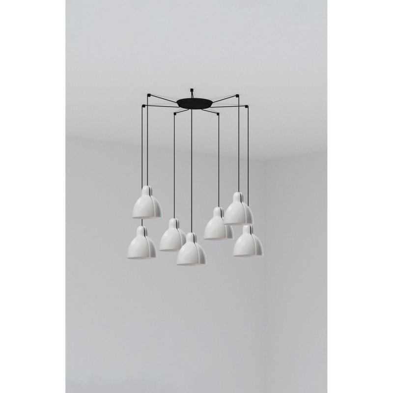 Suspension VENICE Blanc 7x15W E27 LED FAR_64255-111-7L 64255-111-7L Suspension VENICE Blanc 7x15W E27 LED FARO 64255-111-7L