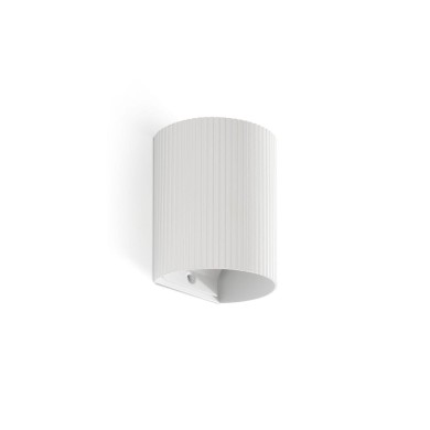 Applique SOLE Blanc 8W GU10 LED cannelée  40526